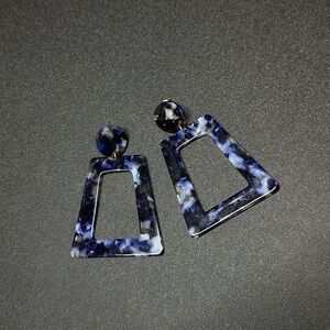 Acrylic dangle earrings